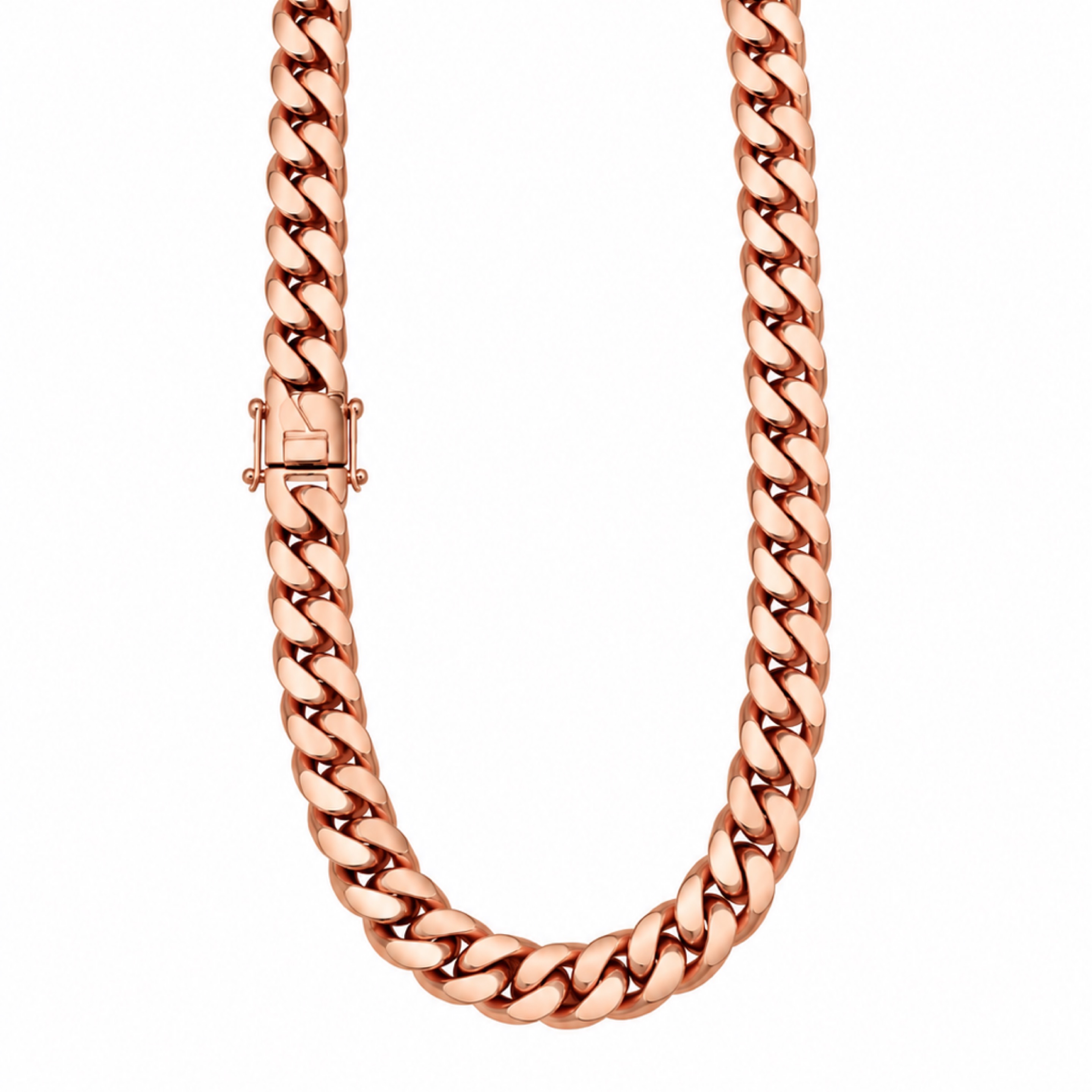 24” Rose Gold Cuban Chain / 14mm