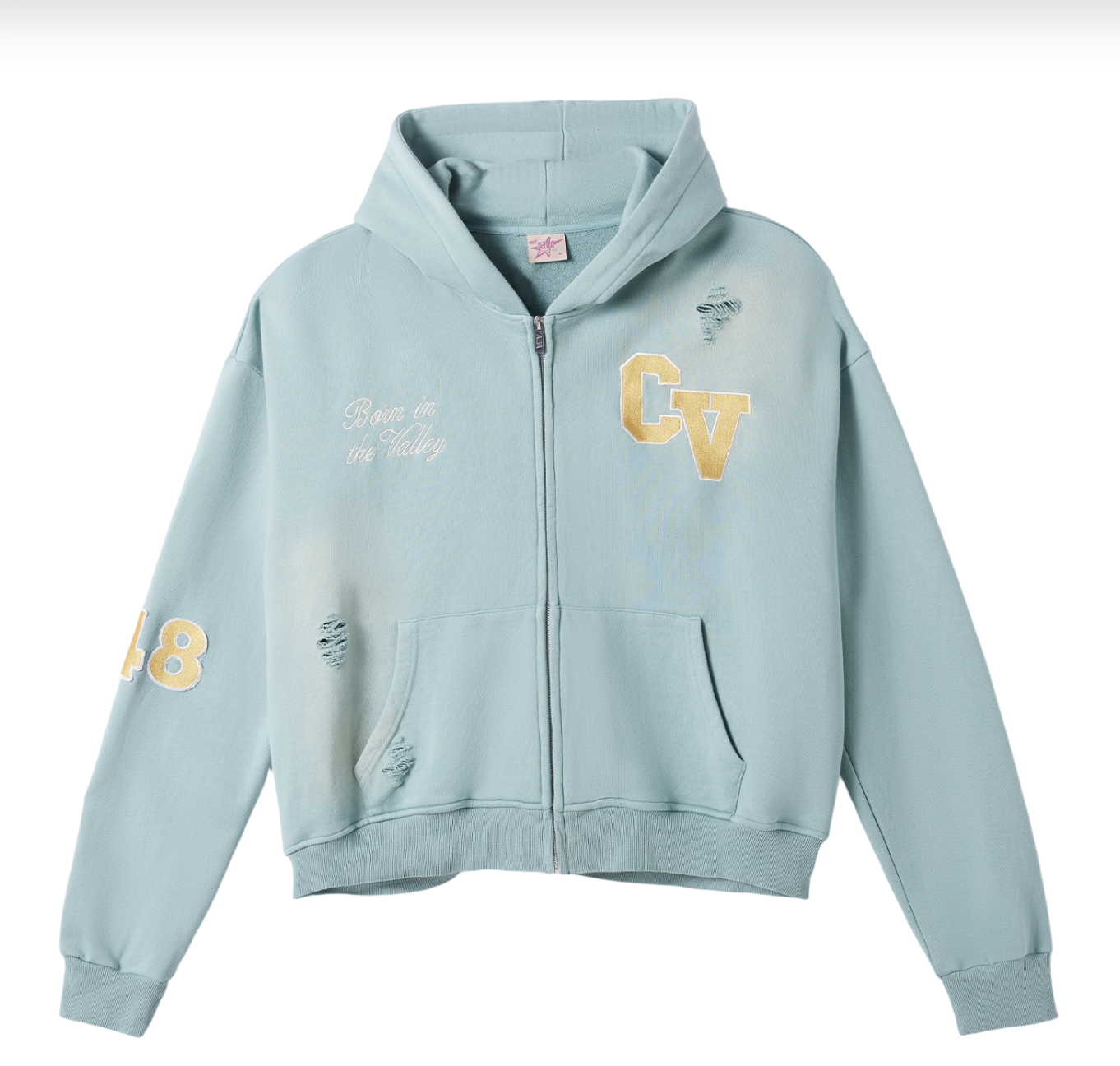 CACTUS VALLEY Top Dog Zip Hoodie MINT GREEN