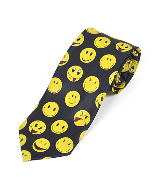 57 X 3.25 Inch Smiley Faces Tie