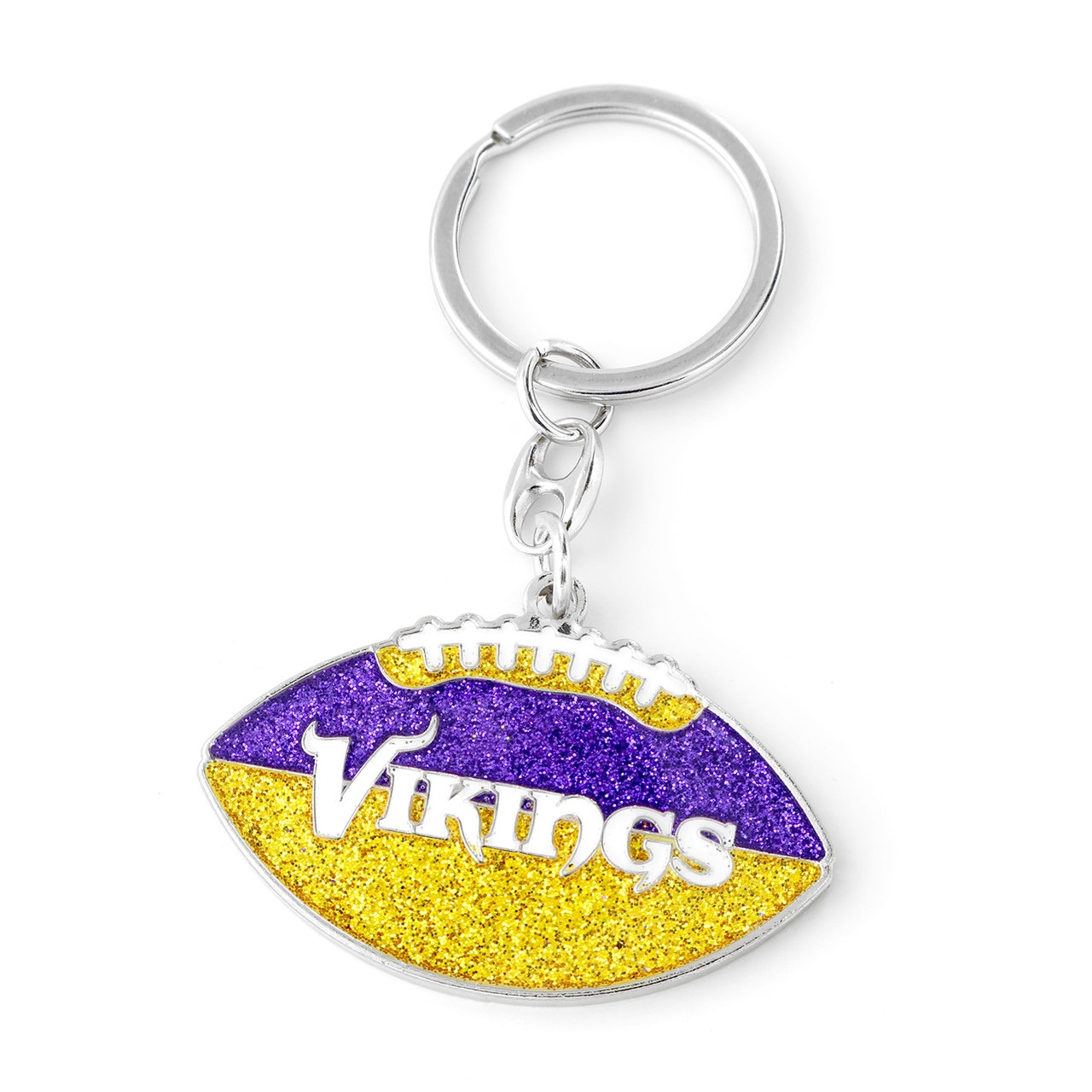 Minnesota Vikings Glitter Football Keychain