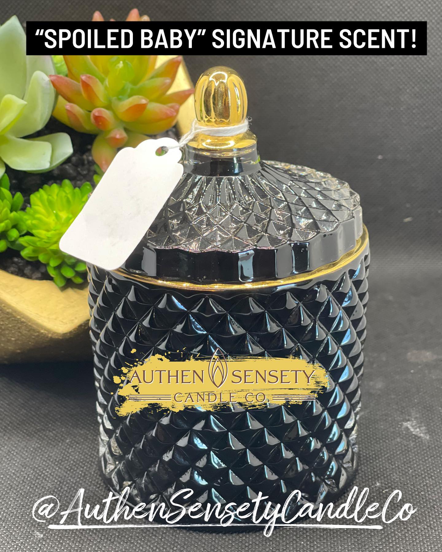 Black/gold Trim - "Spoiled Baby"
