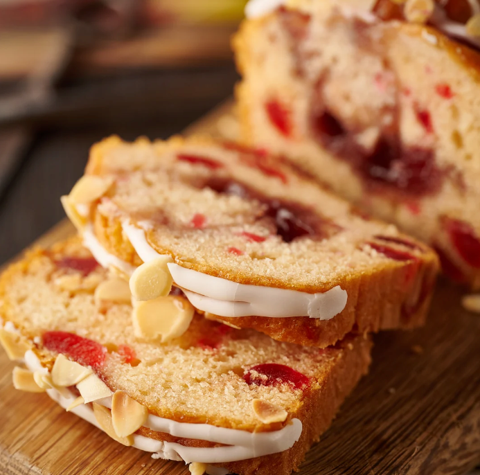 Cherry Bakewell Loaf Cake