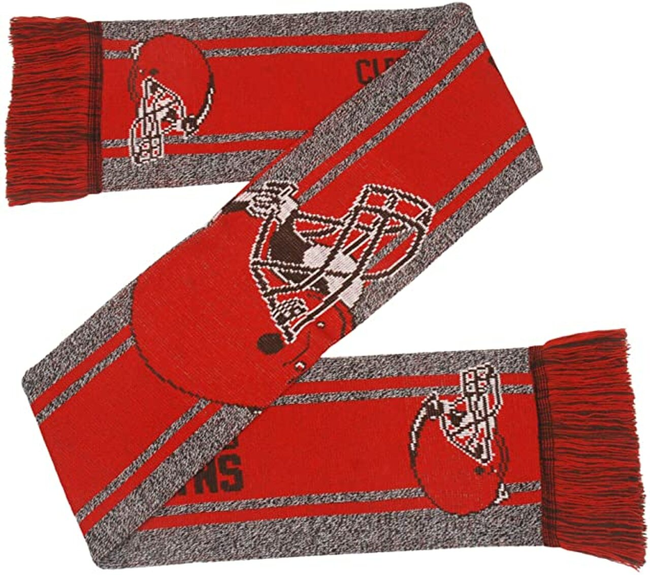 Cleveland Browns Grey Big Logo Wordmark Scarf