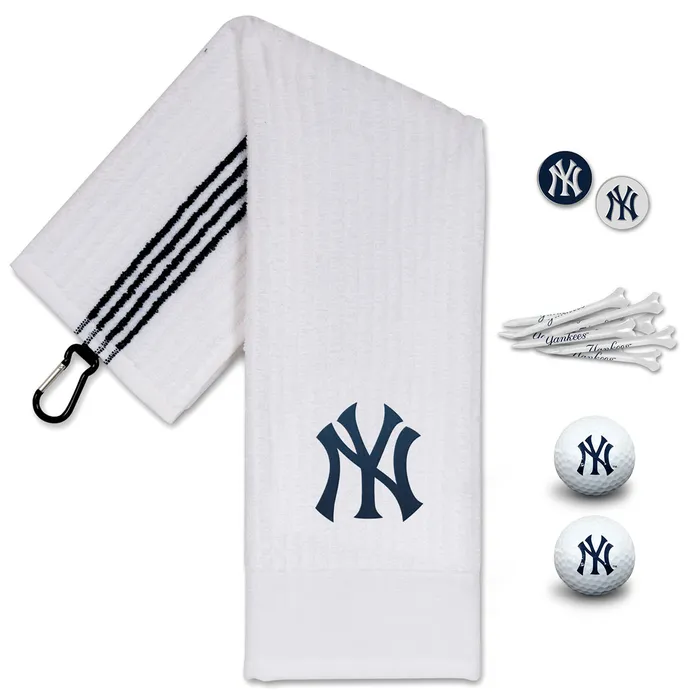 New York Yankees Golf Balls, Golf Towel, Golf Tees and Ball Markers Gift Set