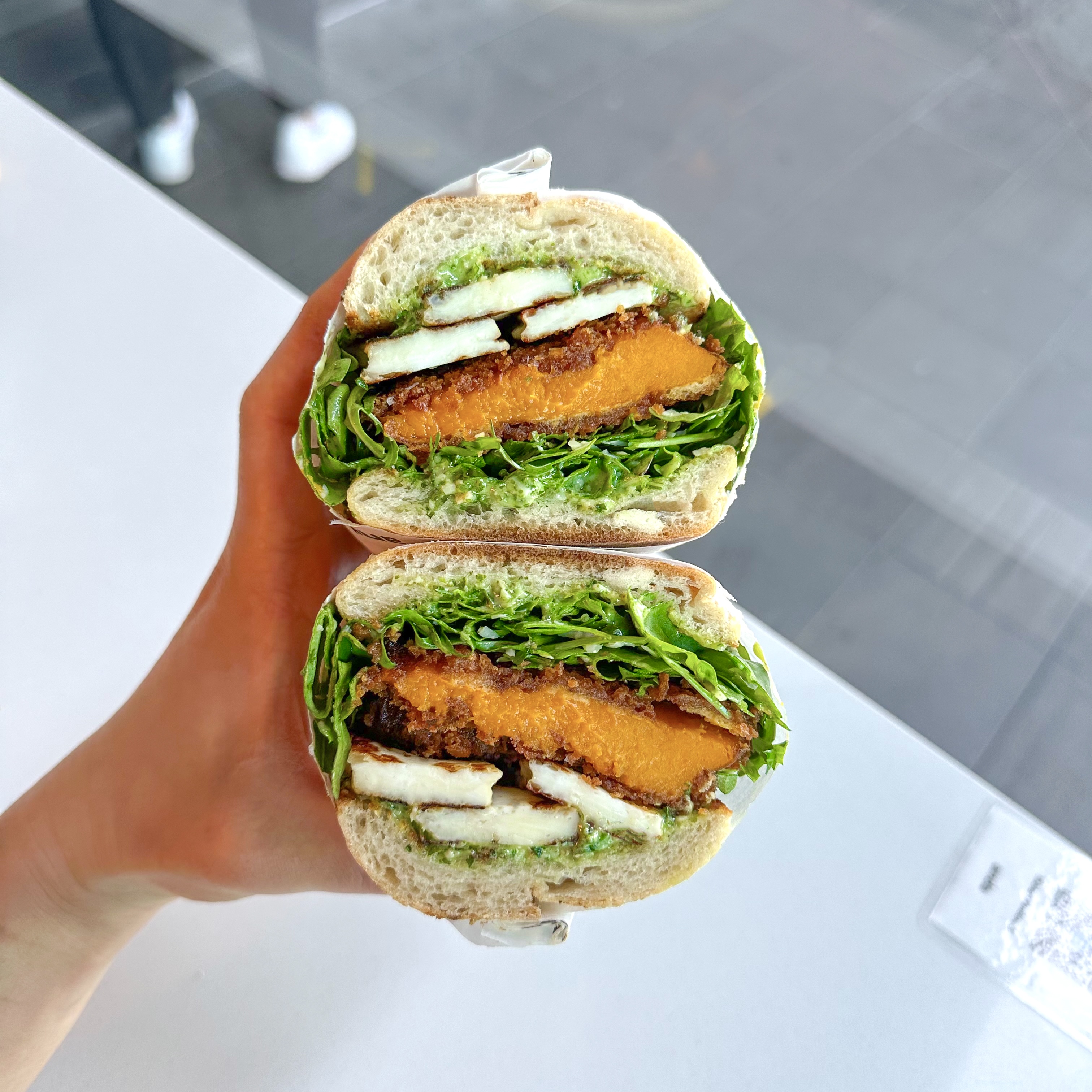 Pumpkin & Halloumi (v)