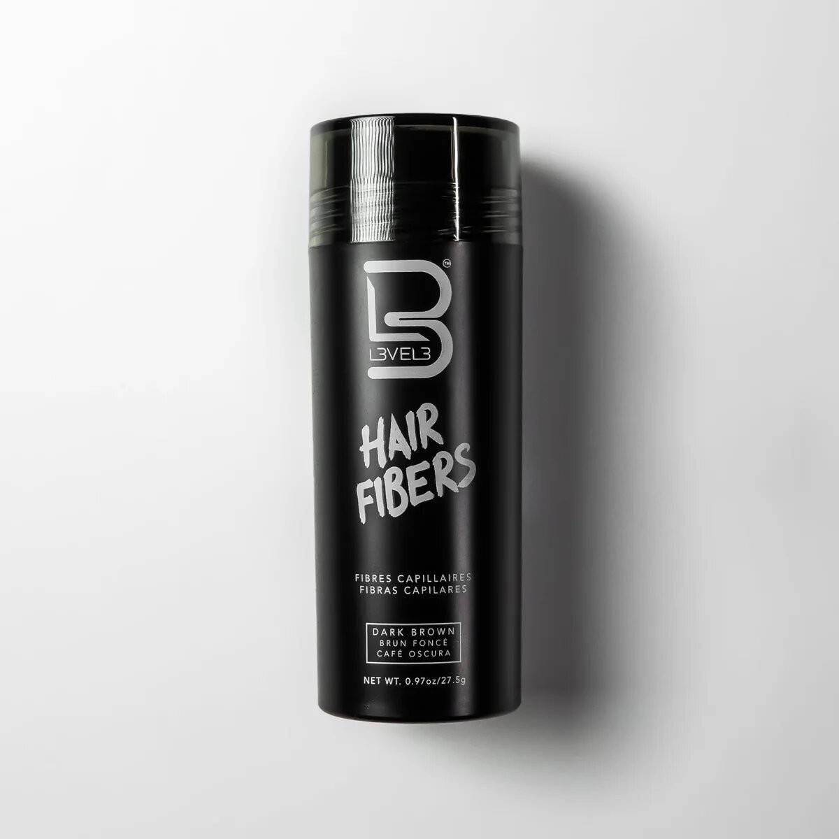 L3VEL3 Hair Fibers Dark Brown 0.97 Oz