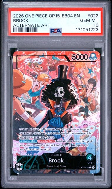 2026 ONE PIECE OP15-EB04-ADVENTURE ON KAMI'S ISLAND #022 BROOK ALTERNATE ART