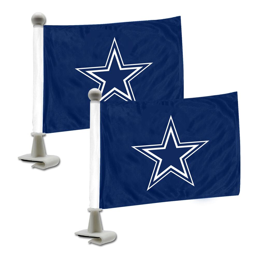 Dallas Cowboys Navy Ambassador Car Flags Set