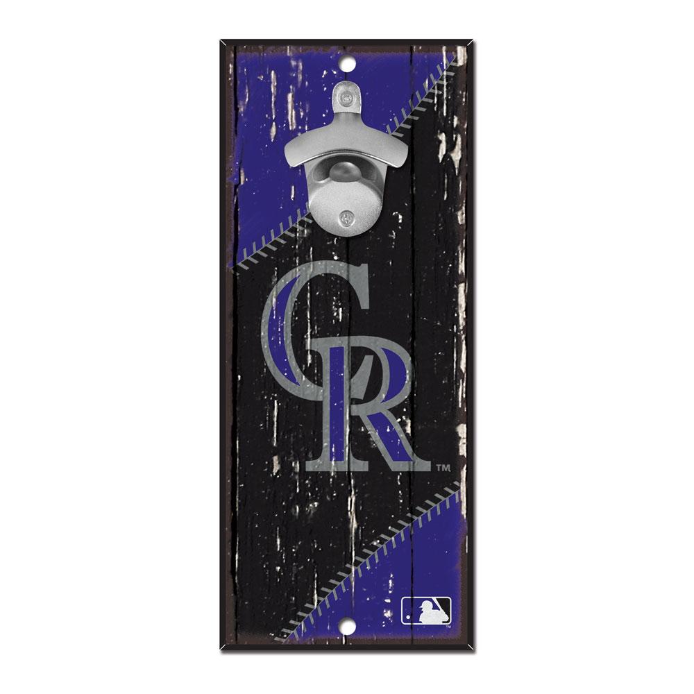 Colorado Rockies Wood Bottle Opener 5x11"
