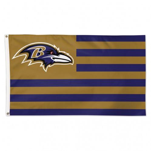 Baltimore Ravens Deluxe Americana Flag 3x5'
