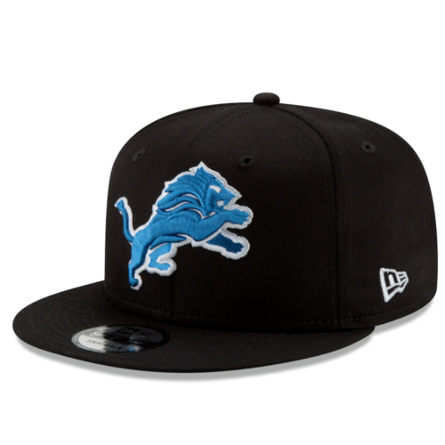 Detroit Lions Black New Era Snapback Hat