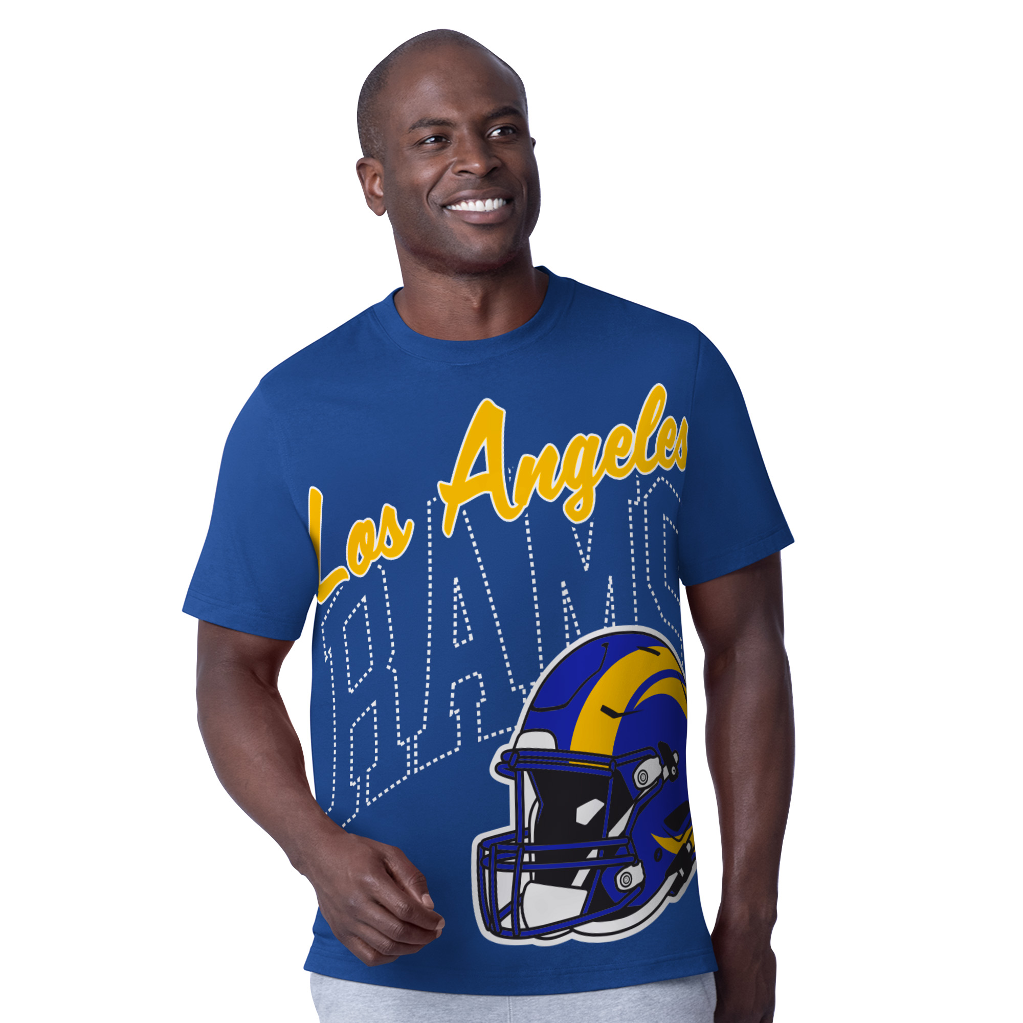 Los Angeles Rams Royal Blue Precision Starter Brand Shirt