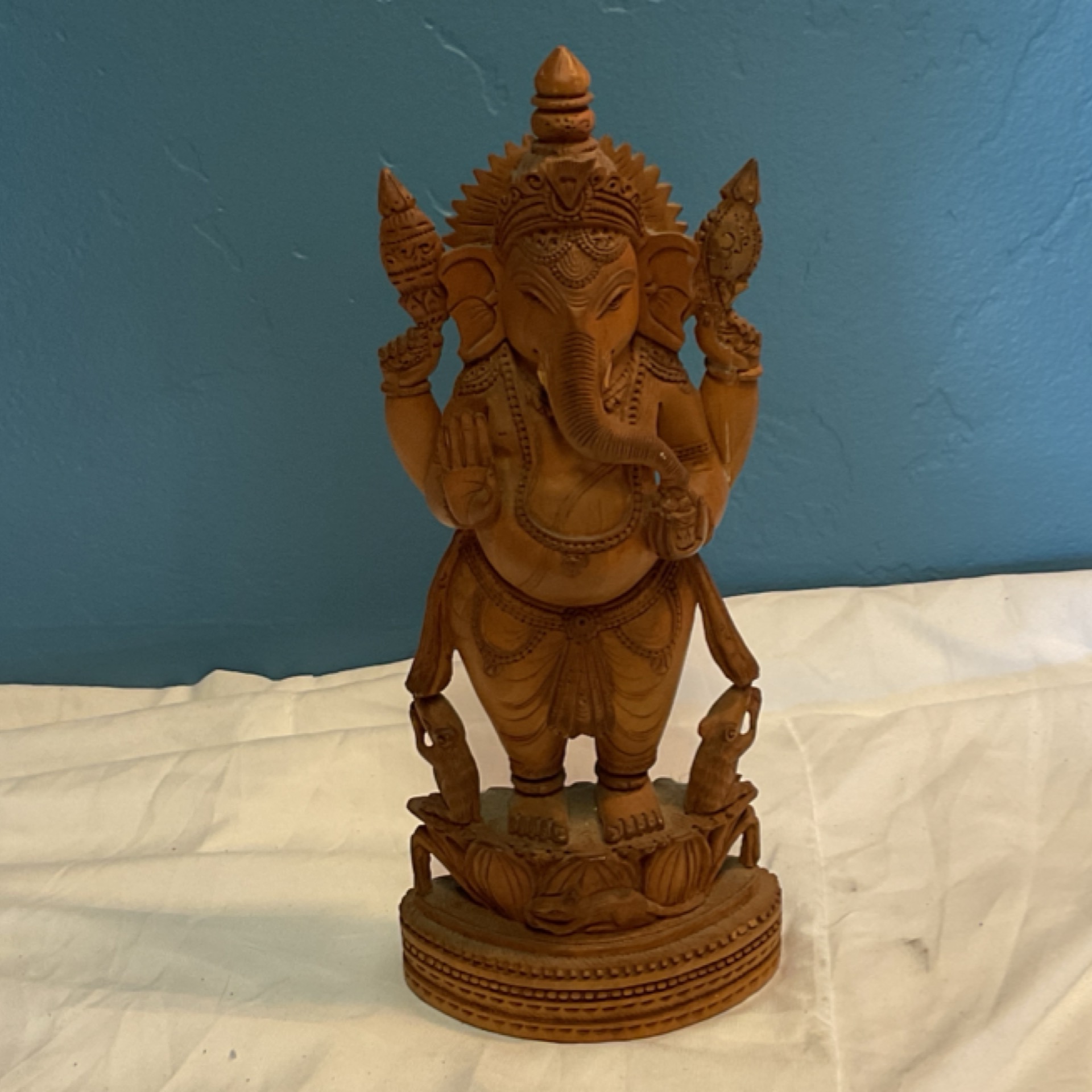 Wooden Ganesha Statue