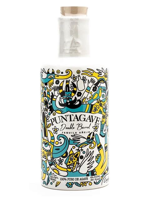 Puntagave "Ceramic" Double Barrel Tequila Añejo