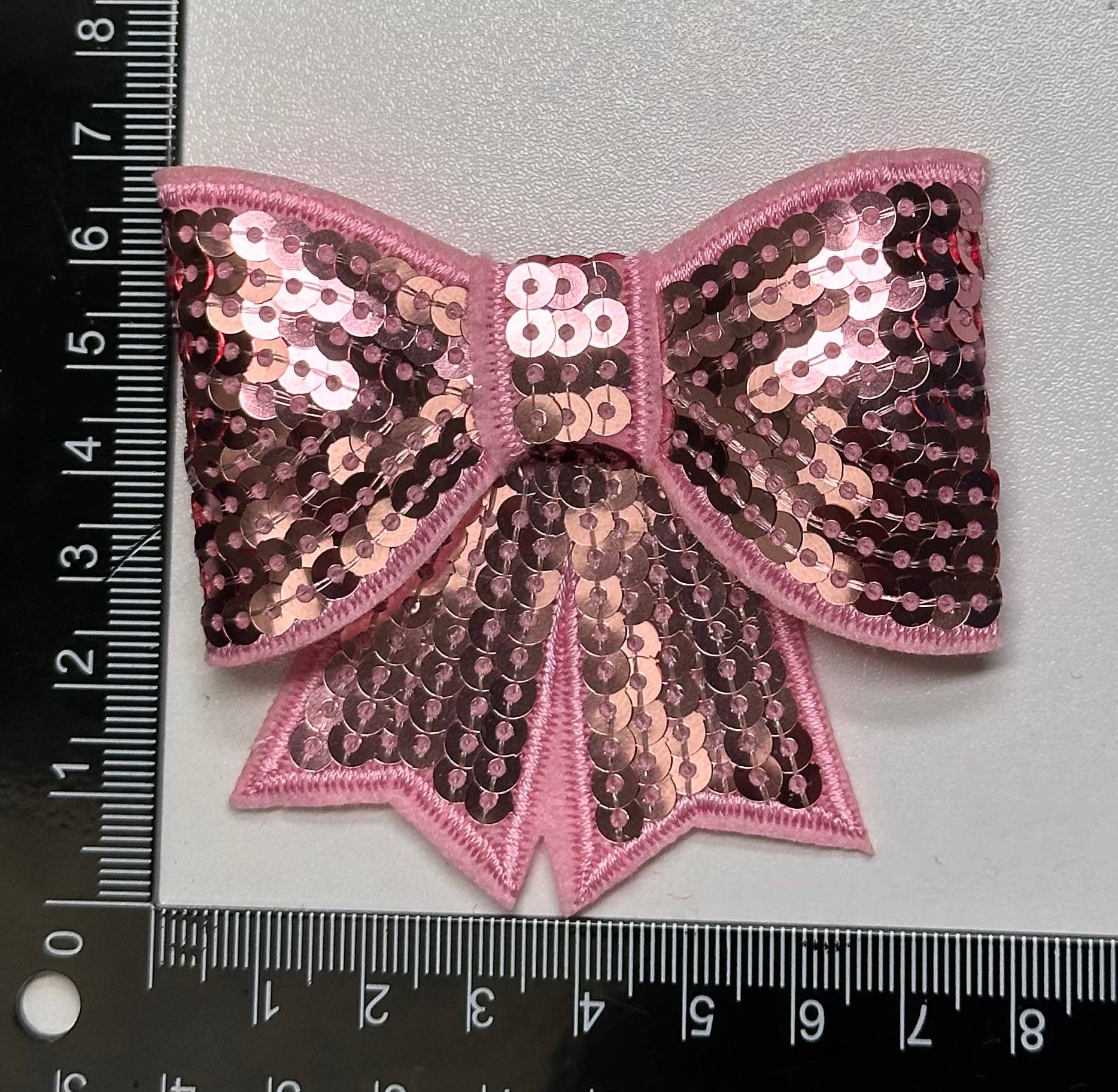 Sequin Bow Large Patch, sequin patch, bow patch, cheer patch