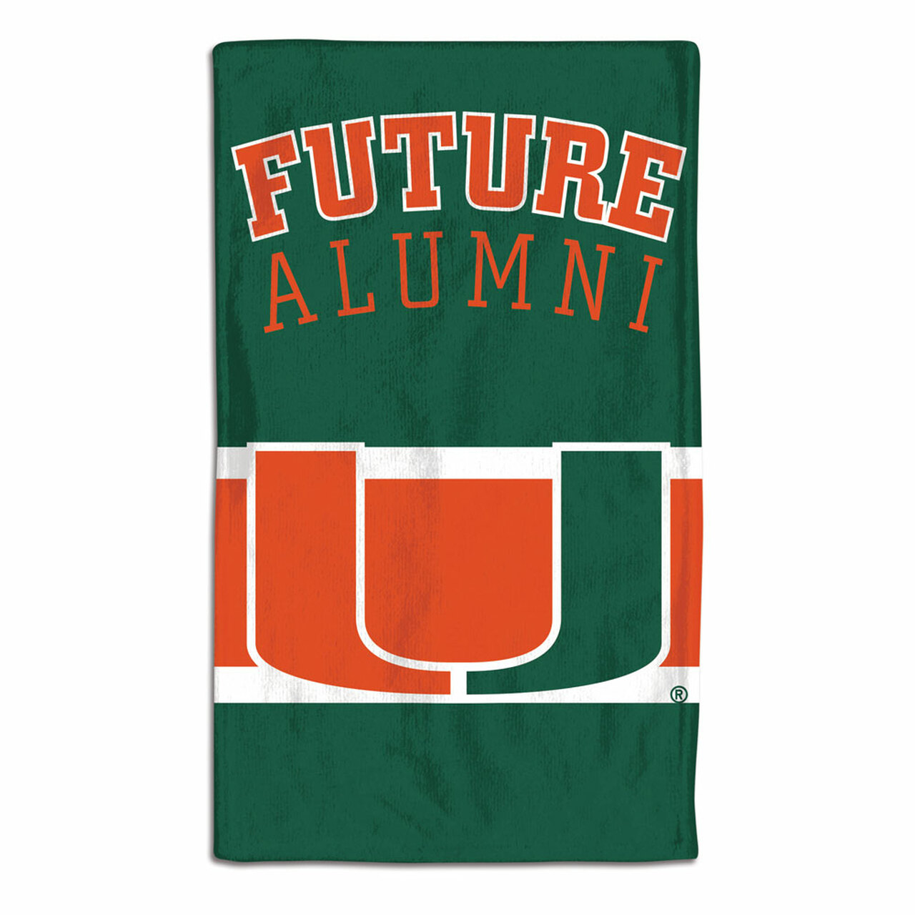 Miami Hurricanes Baby Burp Cloth 10x17"