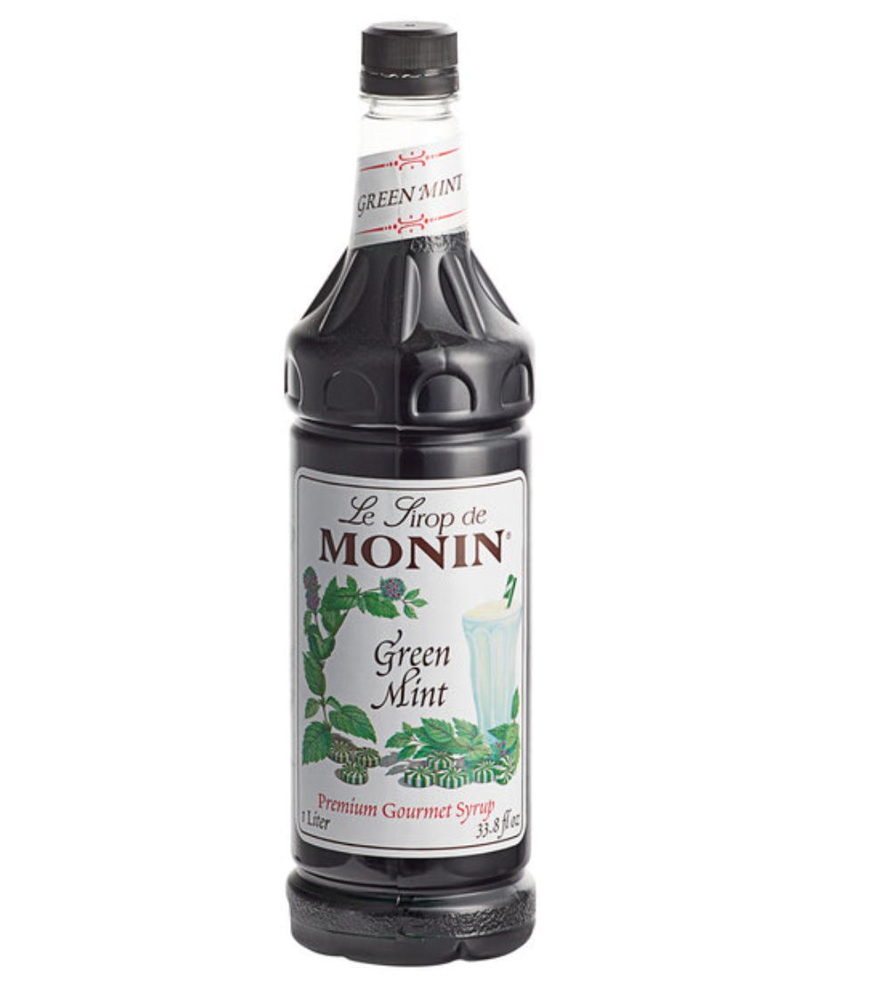 Monin Premium Green Mint Flavoring Syrup 1 Liter