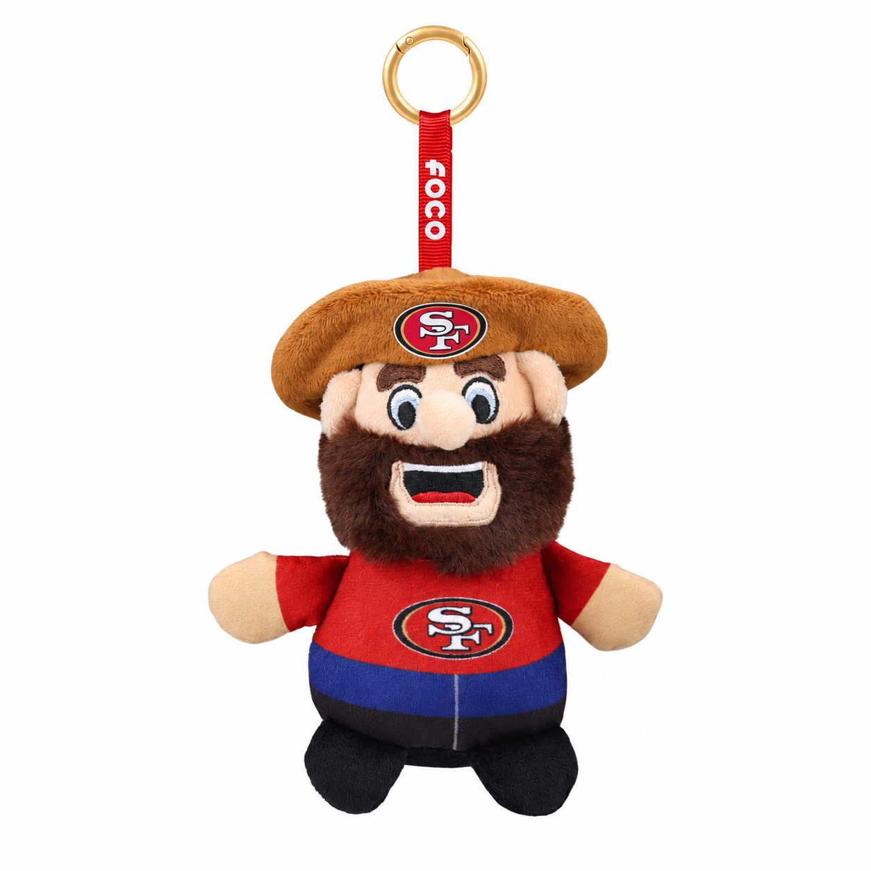 San Francisco 49ers Plush FOCO Teamie Keyring Bag Clip