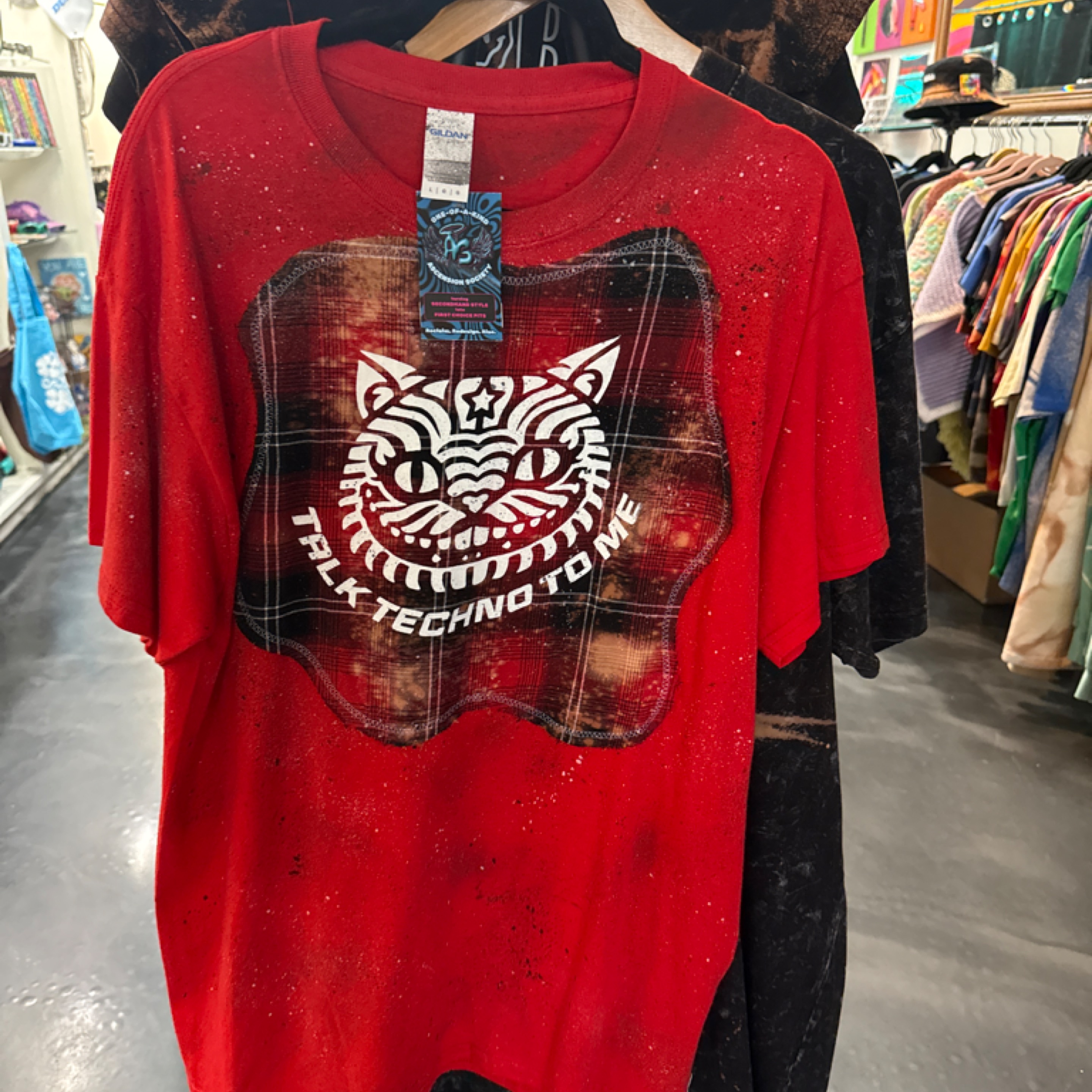 Techno Cat Red Flannel Ascension Society