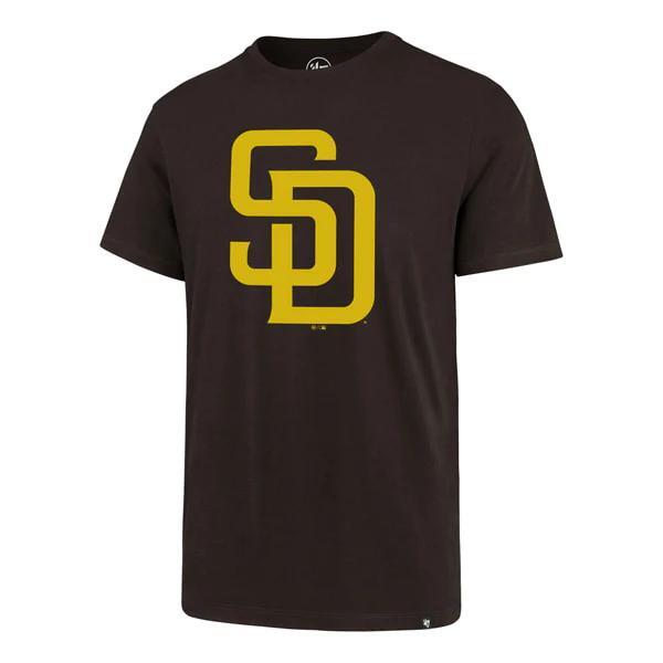 San Diego Padres Brown '47Brand Primary Logo Shirt