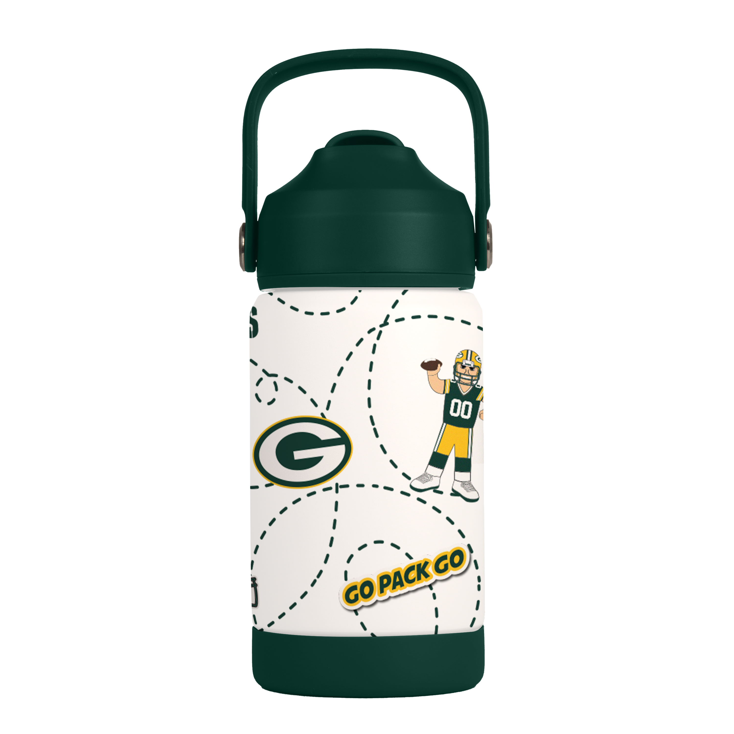 Green Bay Packers Kids Stainless Steel Mascot Bottle 12oz