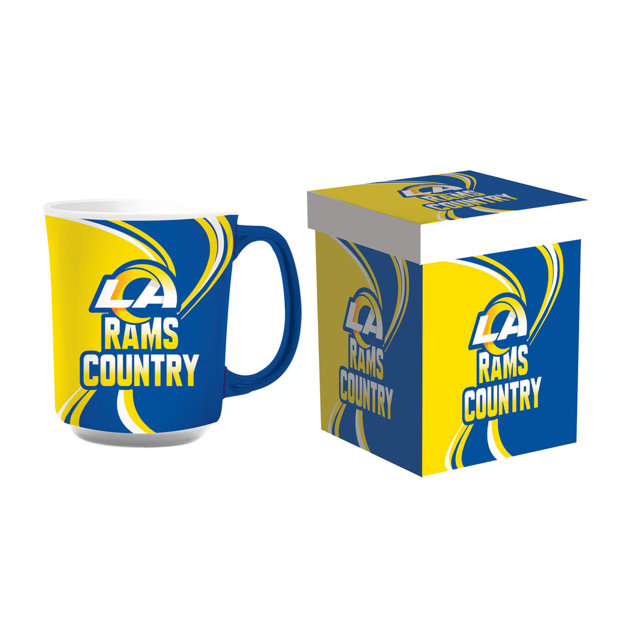 Los Angeles Rams Ceramic Coffee Mug with Matching Box 14oz