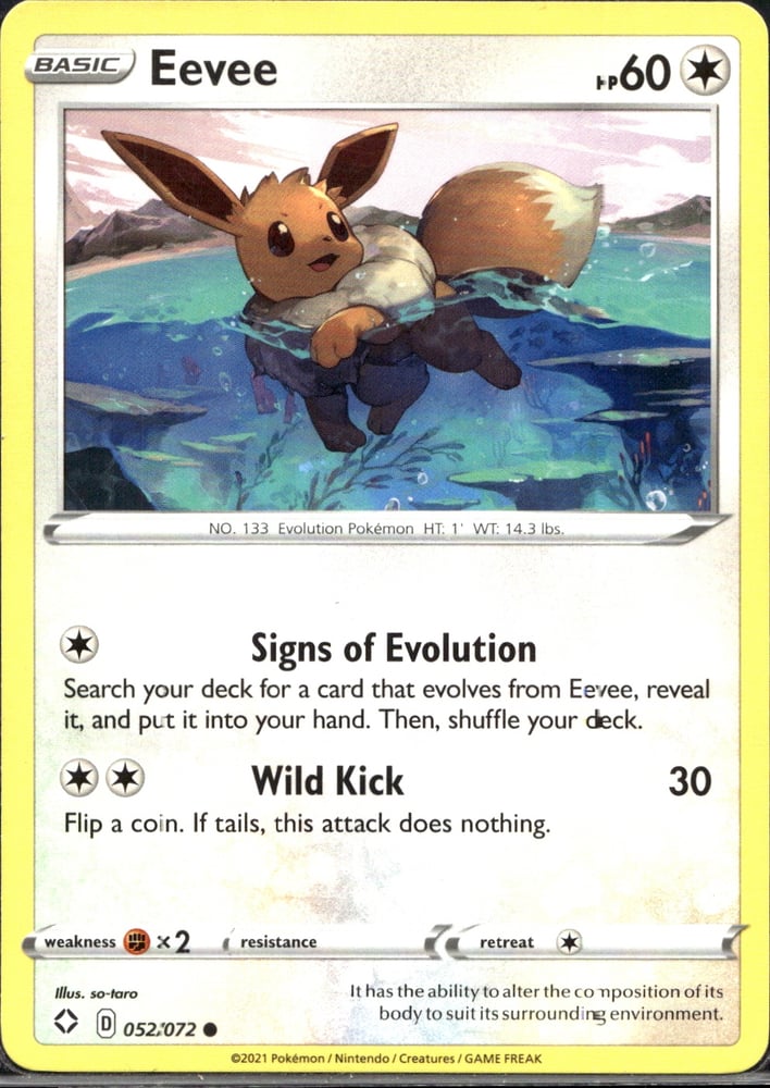 Eevee - SWSH4.5 52/72