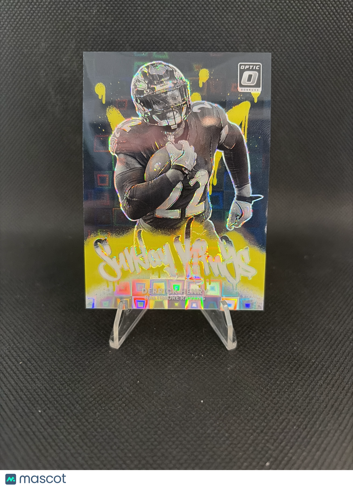 2025 Donruss Optic Football Sunday Kings Derrick Henry Black Pandora /25
