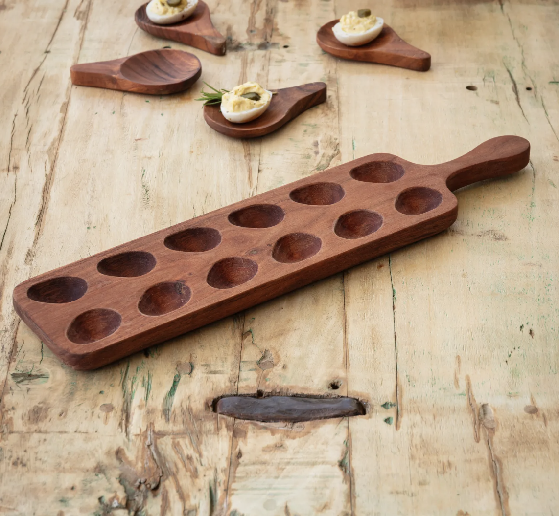 Wooden Deviled Egg Board