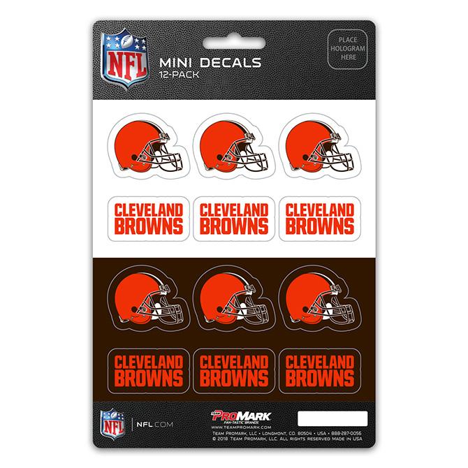Cleveland Browns Mini Decals 12pk Set