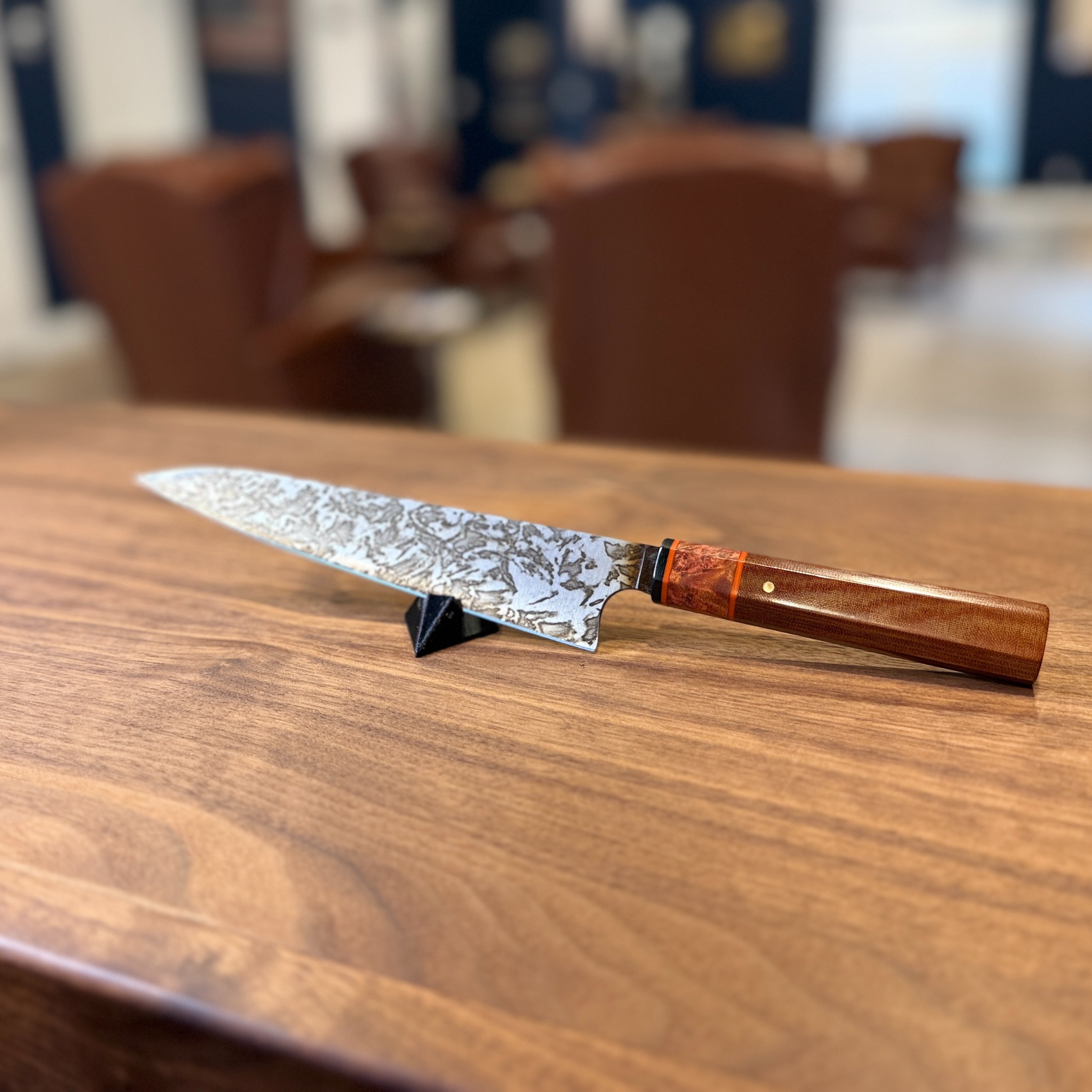 NHB Knifeworks Petty Orange Accents