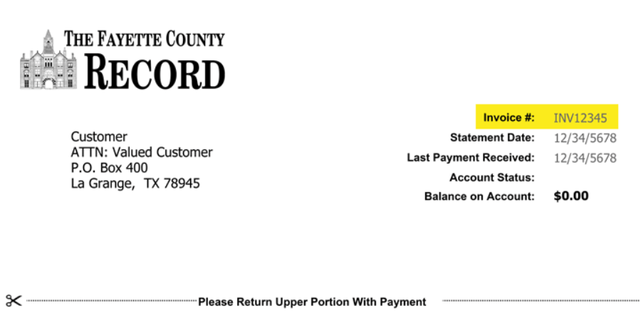 Pay Your Invoice Here