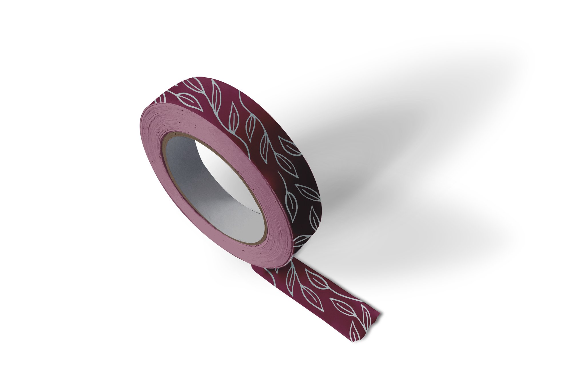 Ivy Silver Metallic (Berry) 15mm Washi Tape