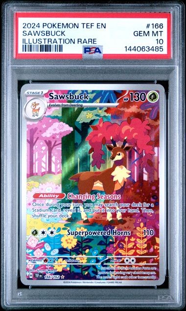 Sawsbuck (Temporal Forces) #166/162 PSA 10