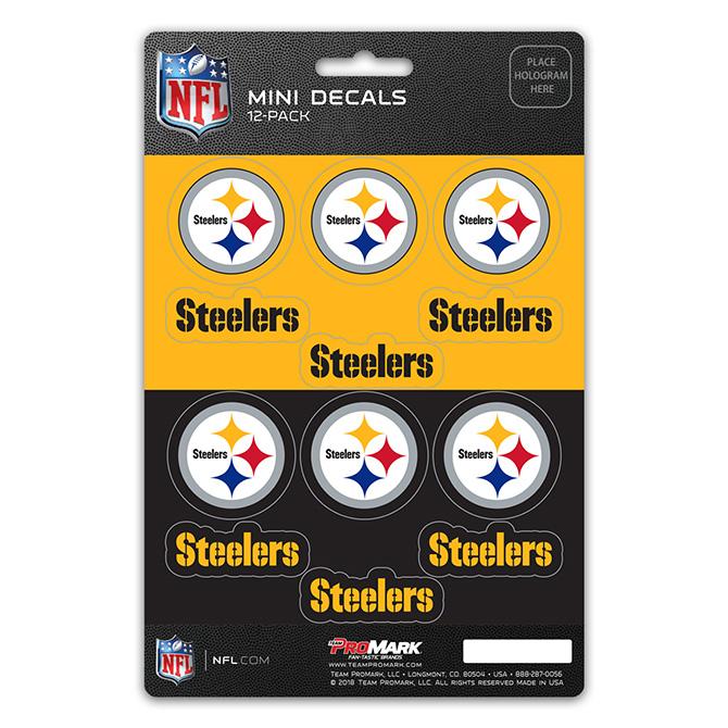 Pittsburgh Steelers Mini Decals 12pk Set