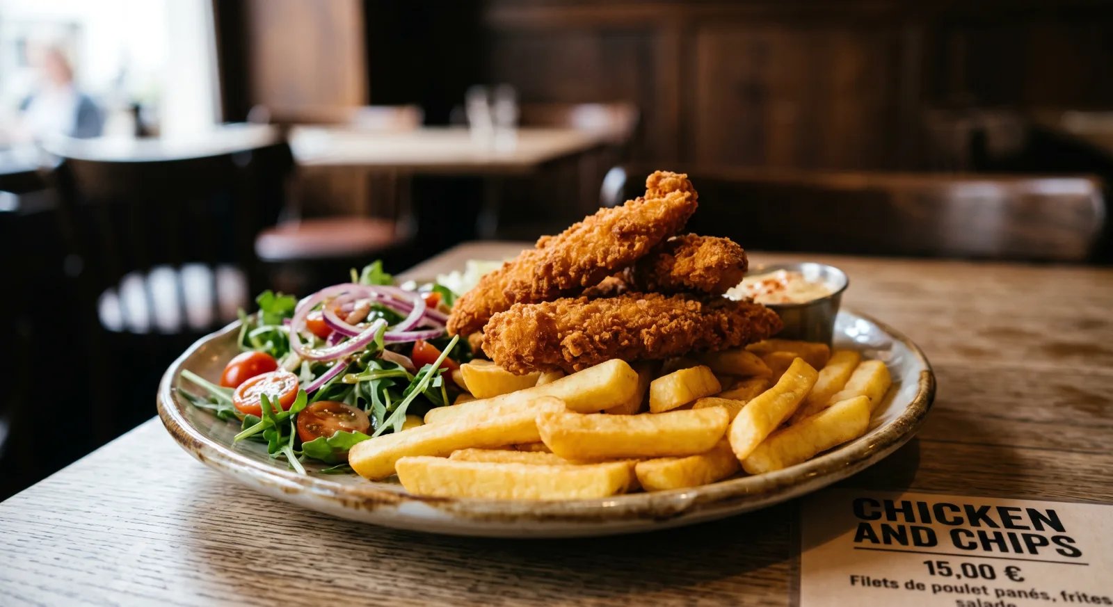 Chicken and chips