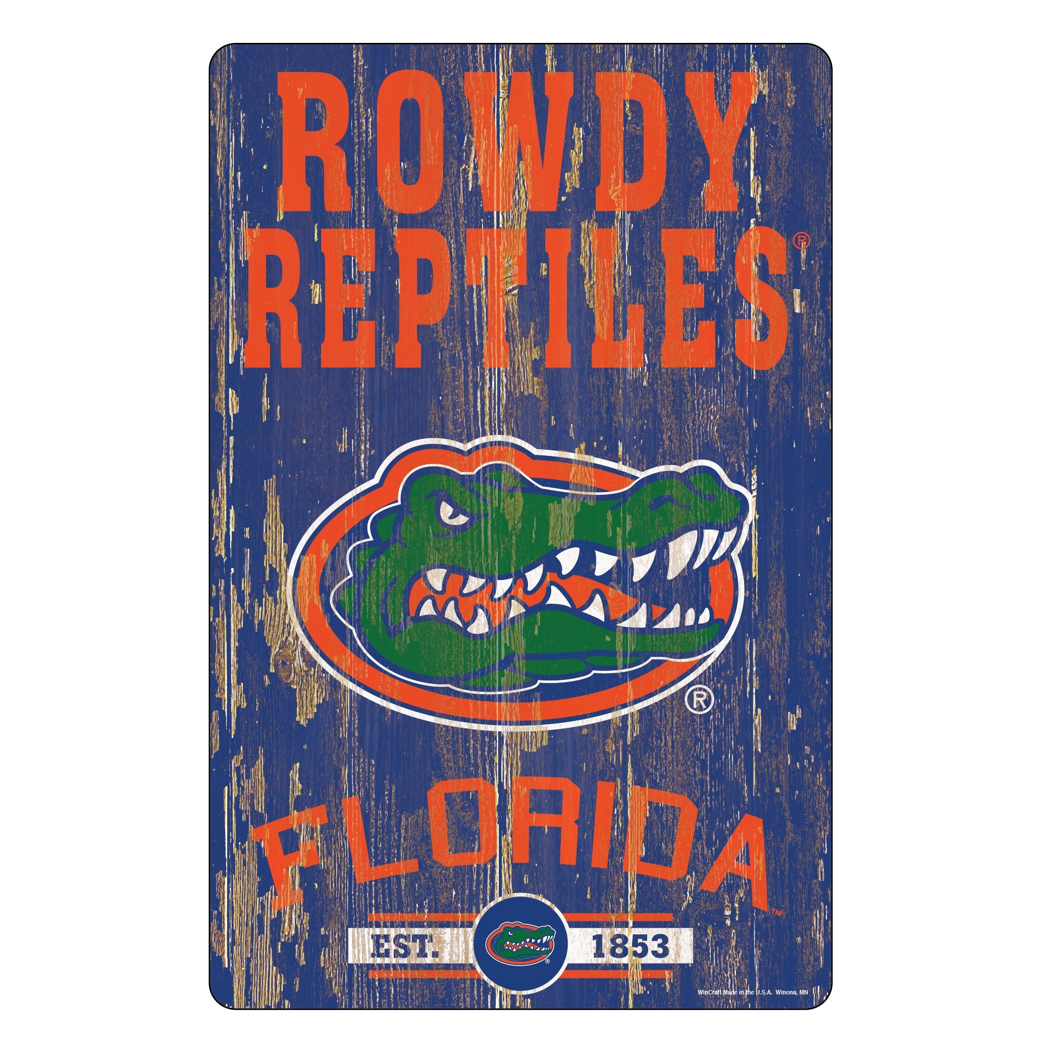 Florida Gators Wood Slogan Sign 11x17"