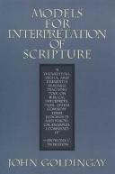 Cover of Models for Interpretation of Scripture