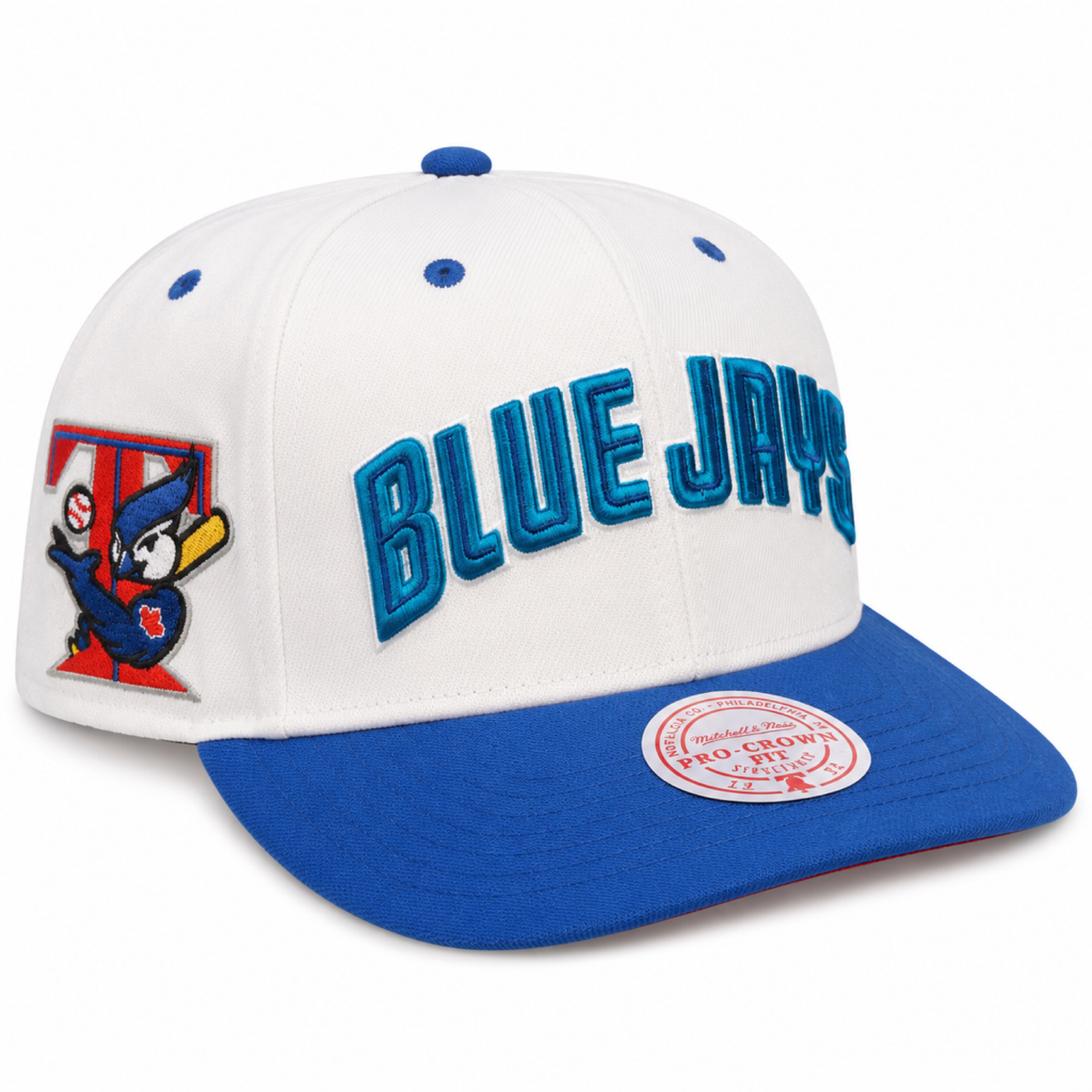 Toronto Blue Jays Cooperstown Mitchell and Ness Evergreen Pro Crown Snapback Hat