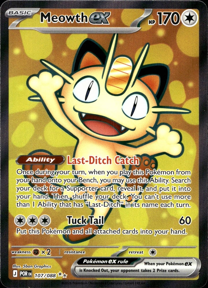 Meowth ex - ME03 107/88