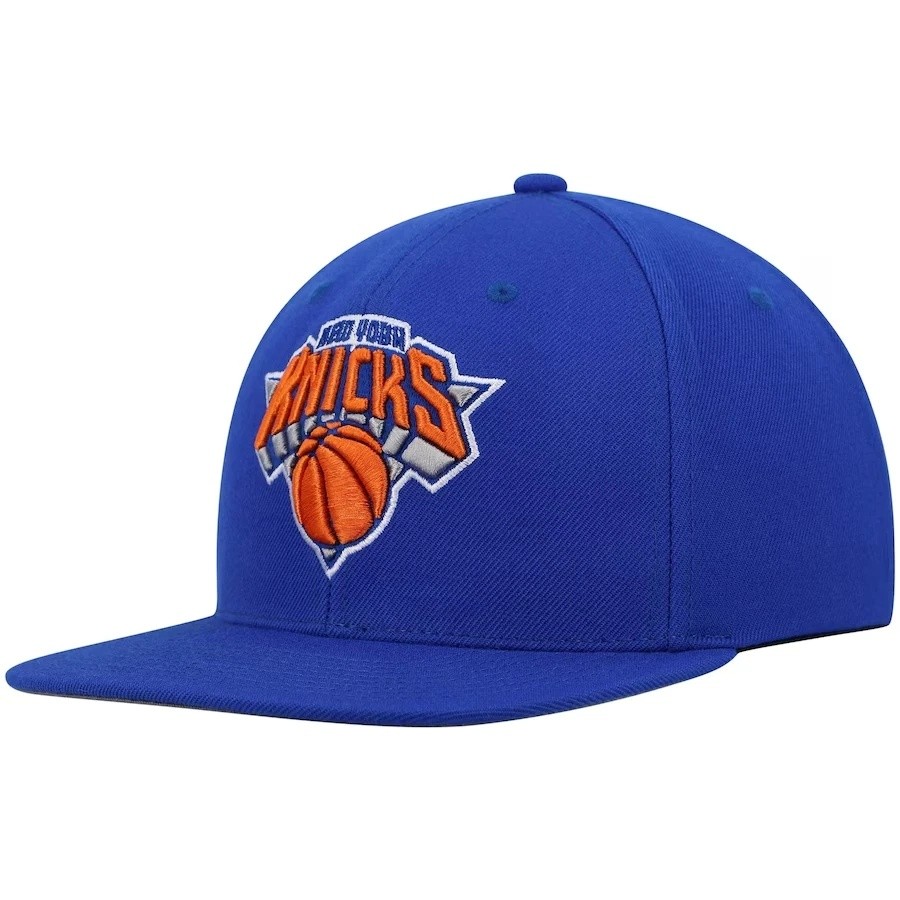 New York Knicks Royal Mitchell and Ness Snapback Hat