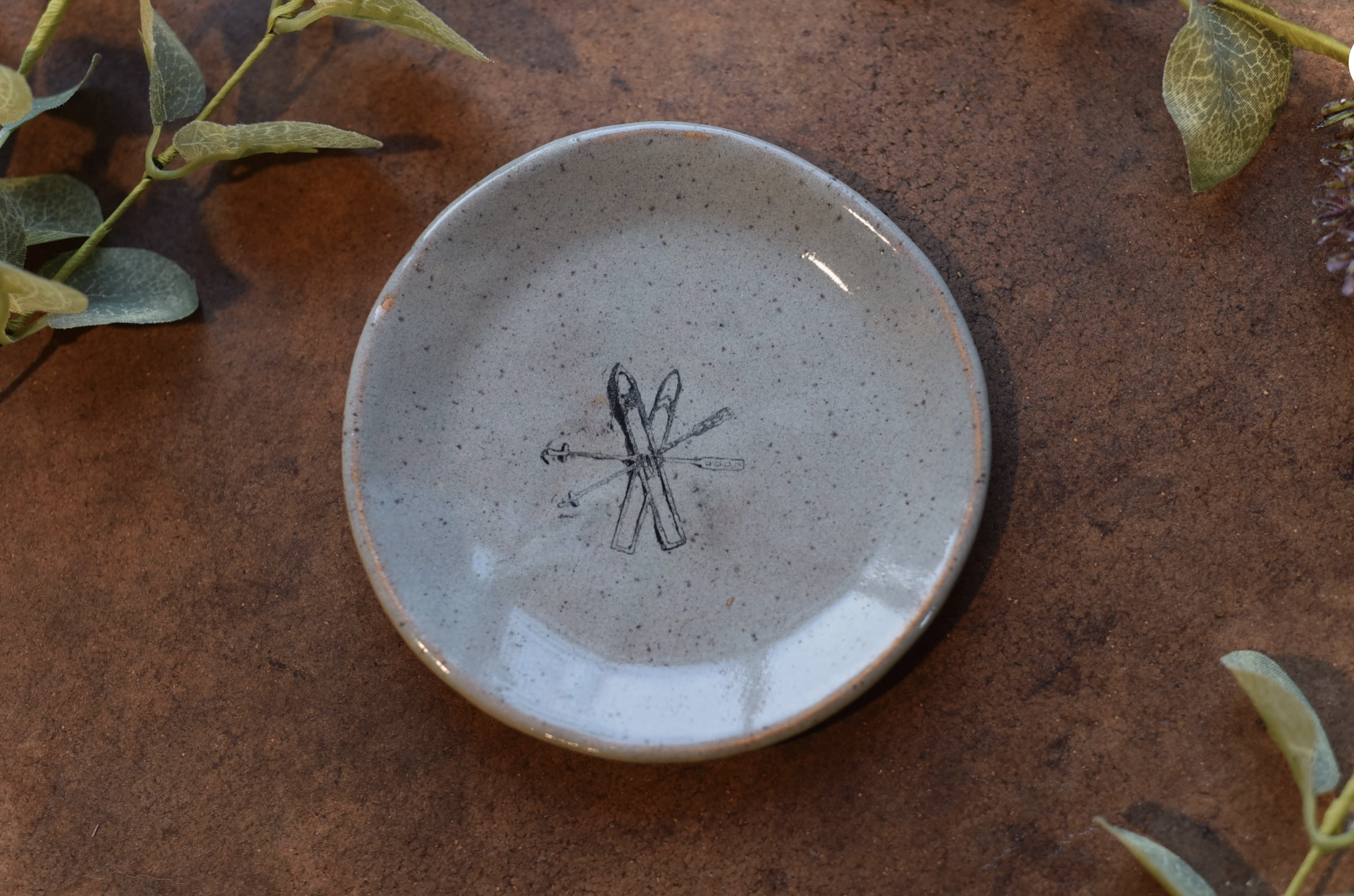 Skis & Poles Mini Plate