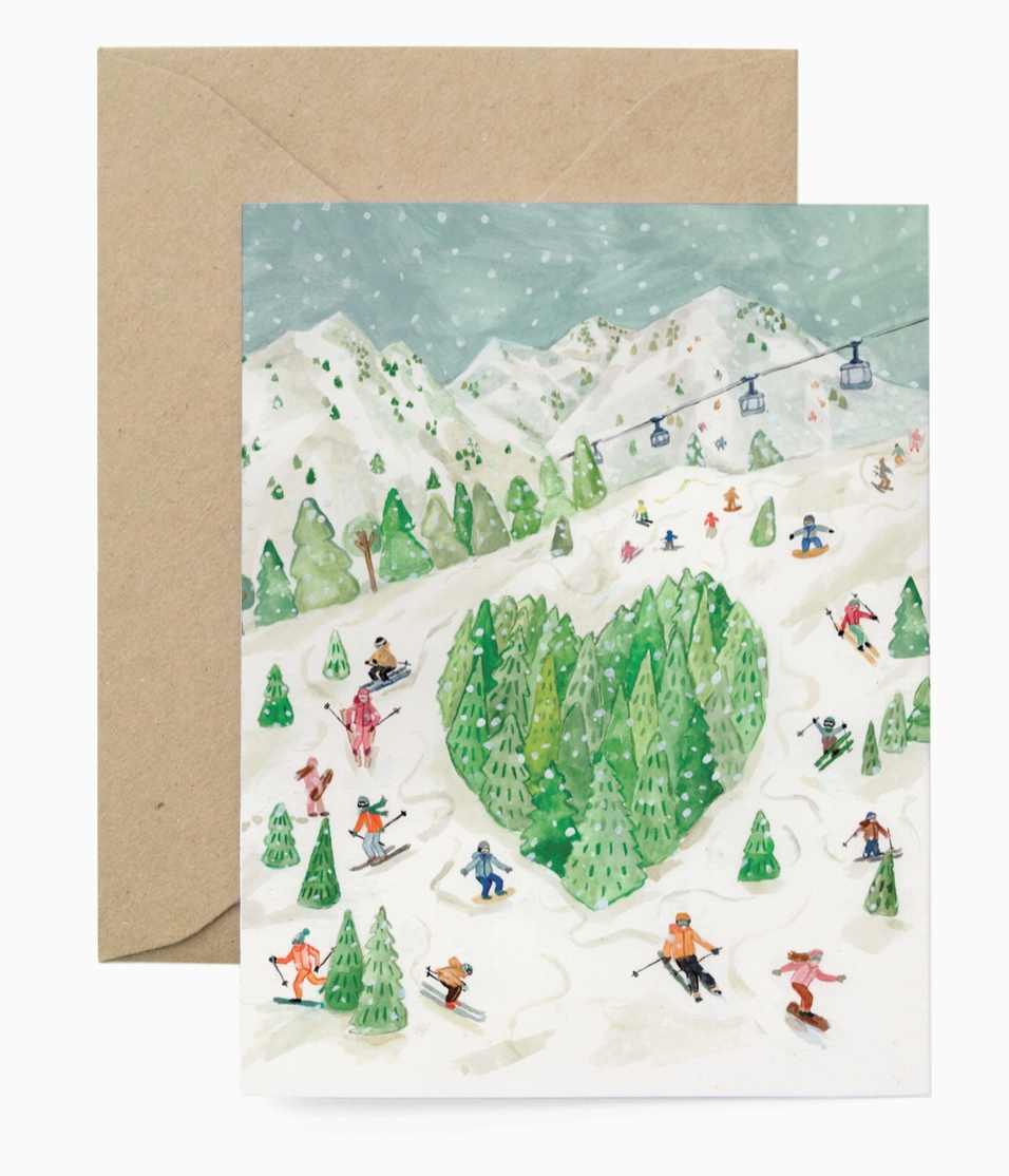 Love on the Slopes Notecard