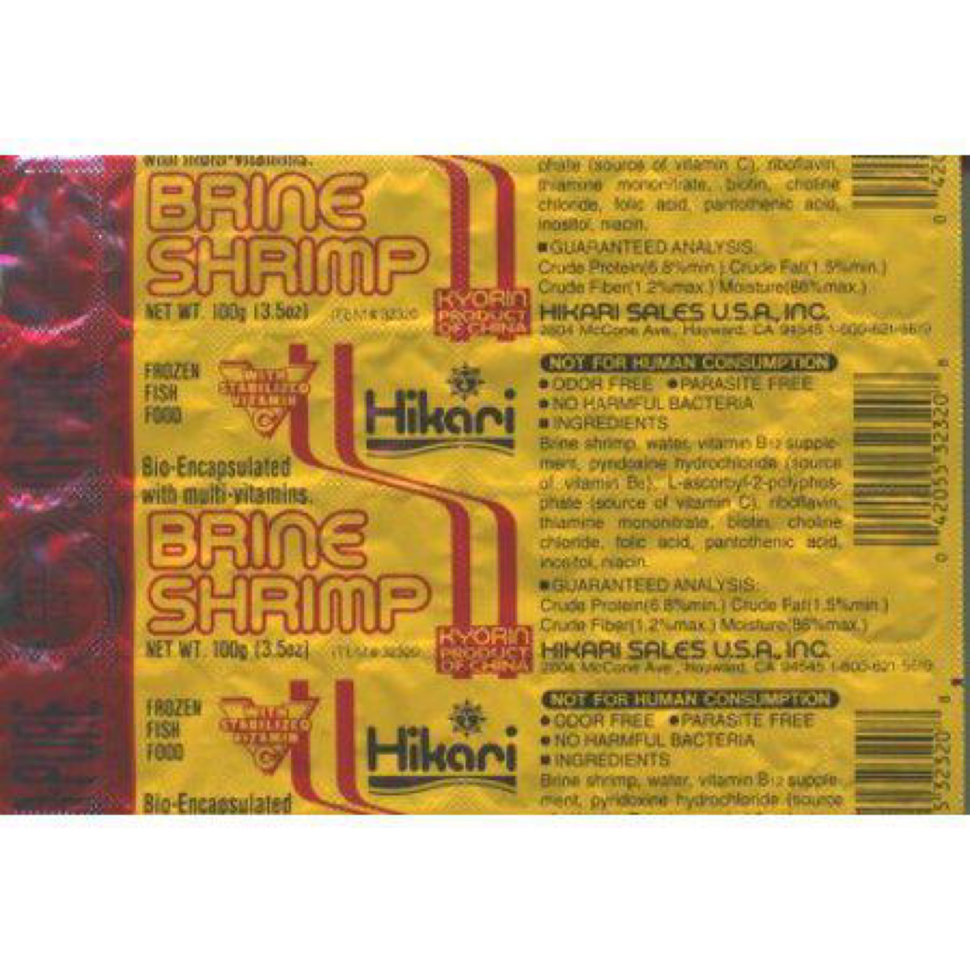 Hikari Bio-Pure Frozen Brine Shrimp Fish Food