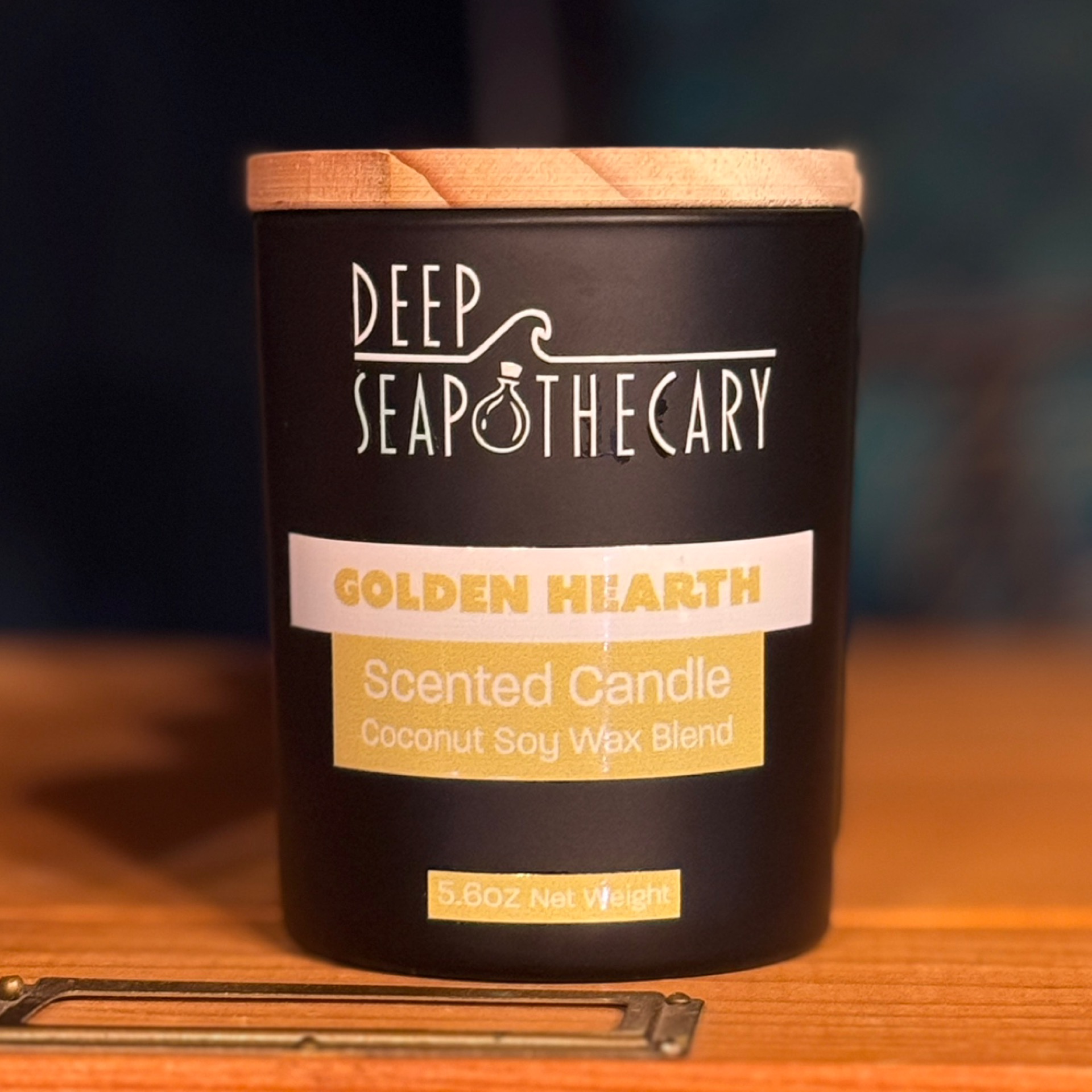 Golden Hearth Candle