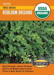 True Greek Heirloom Oregano Seed Pack, Organic