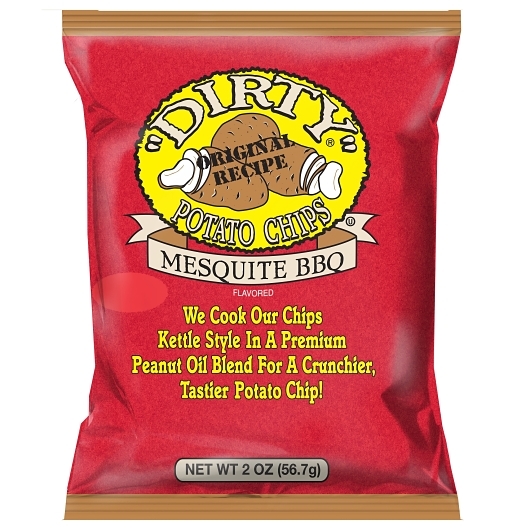 Dirty Kettle Potato Chips Mesquite Barbecue BBQ 2oz 24 ct