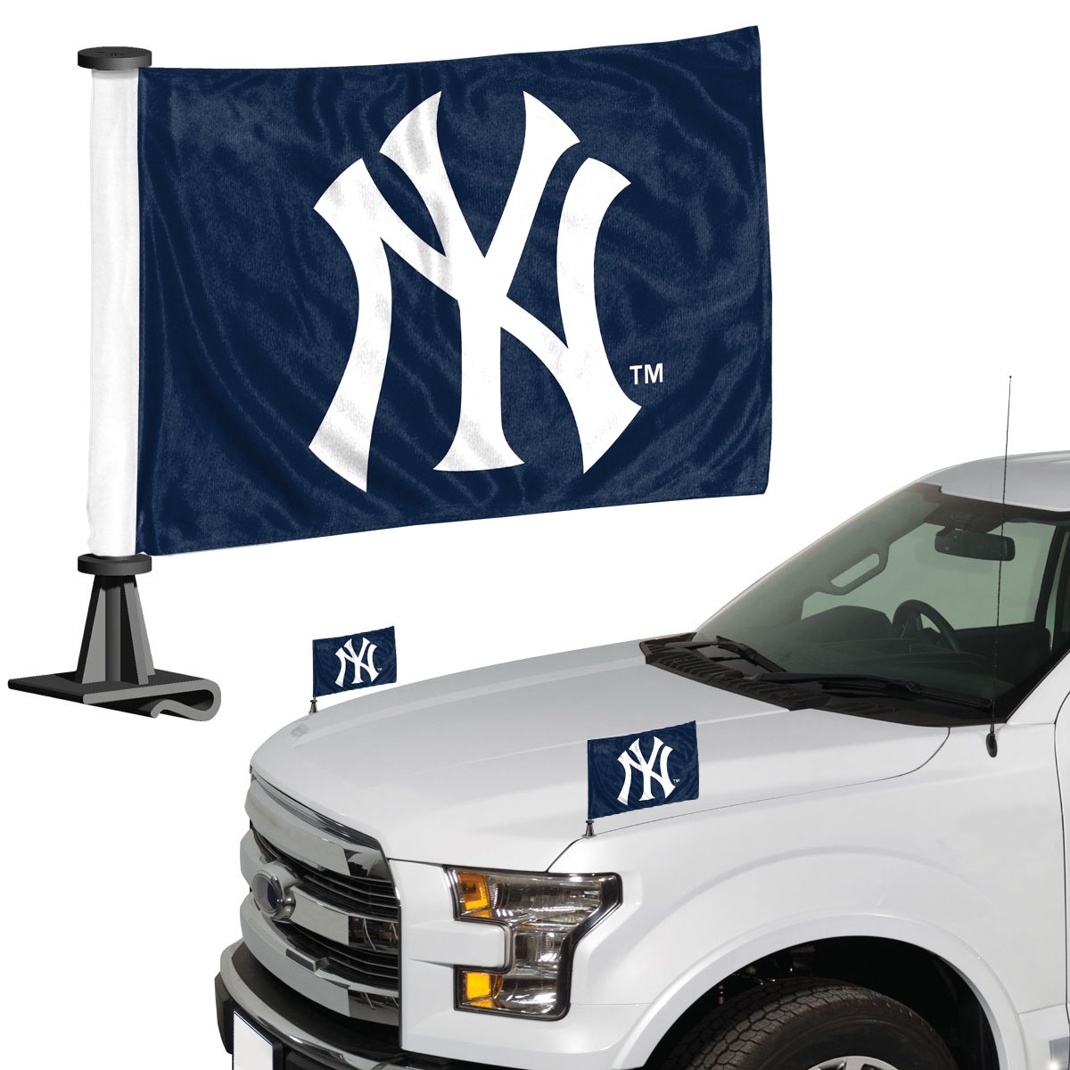 New York Yankees Ambassador Car Flags Set