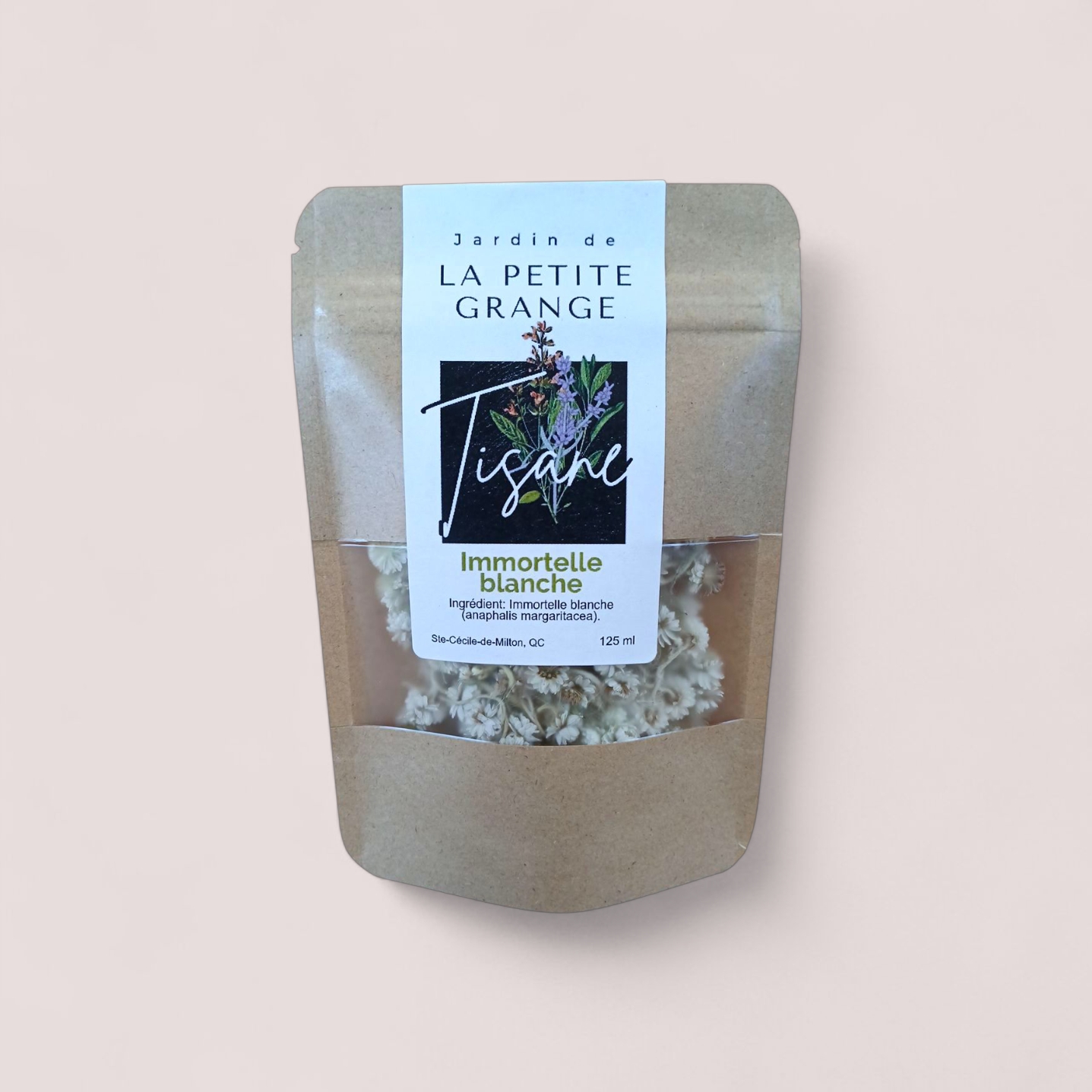 Tisane d'immortelle blanche