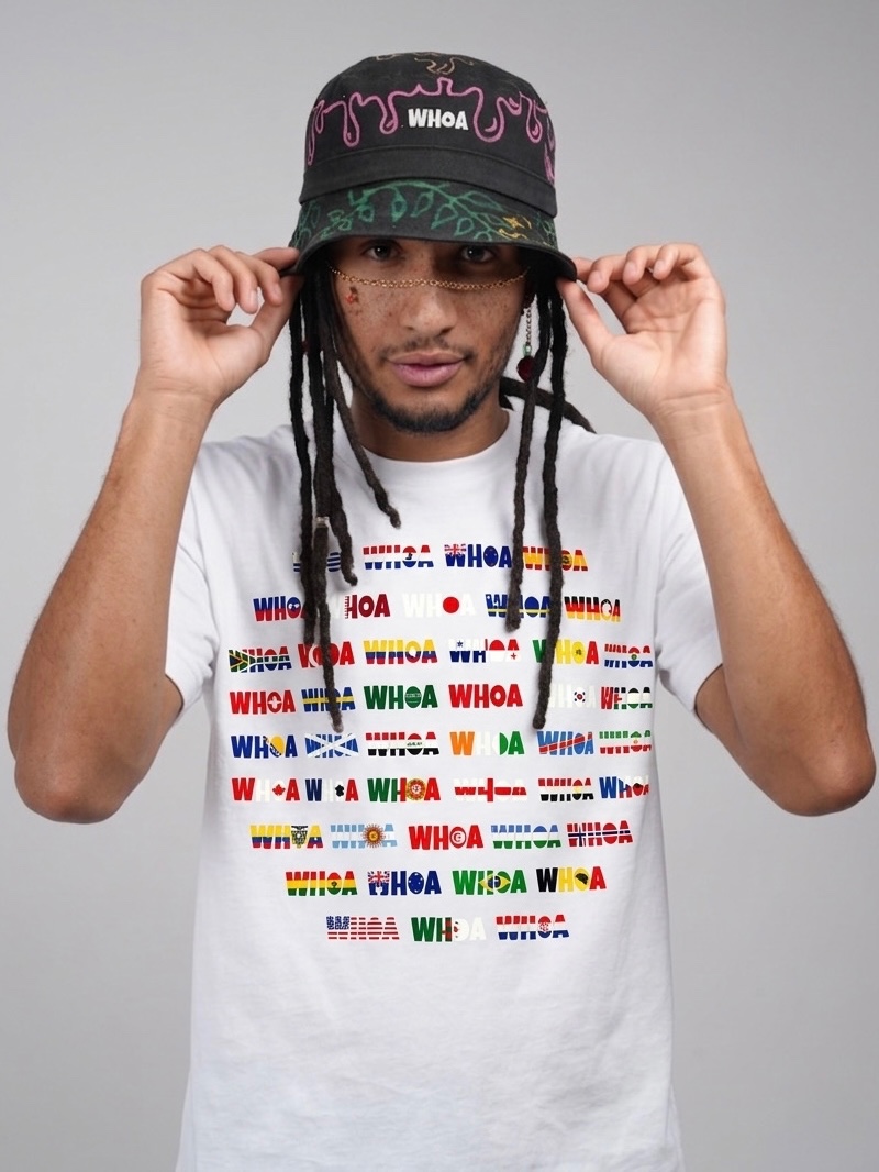 World Wide WHOA White Tee